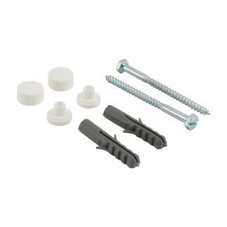 Pan Kit - Pan/Bidet Fixing Kit - White - TIMpac of 2