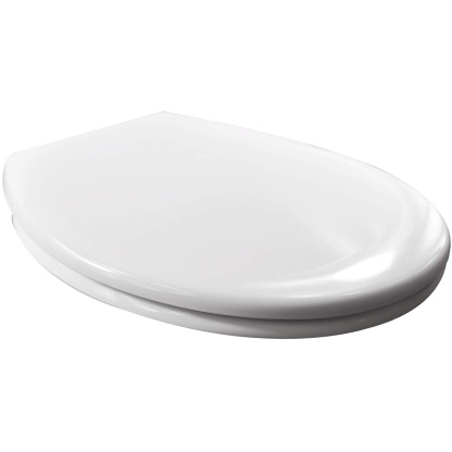 Heavy Duty Soft Close Quick Release Toilet Seat with Dual Fixing Fittings,White