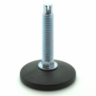 Allen Head Adjustable Foot, M10 x 80mm, 38mm Base Fixed