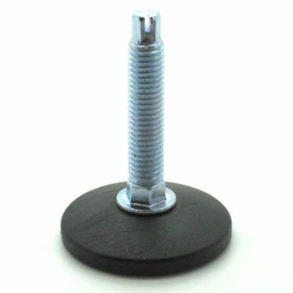Allen Head Adjustable Foot, M10 x 80mm, 38mm Base Fixed