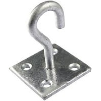 Hook On 100mm Square Plate 19mm HSG