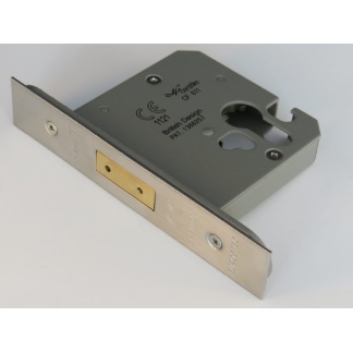 LES061SSS 2 EACH 3" Euro profile Deadlock