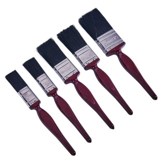 5 Piece no bristle loss paint brush set