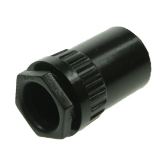 Univolt 20mm Male Black Conduit Adaptor