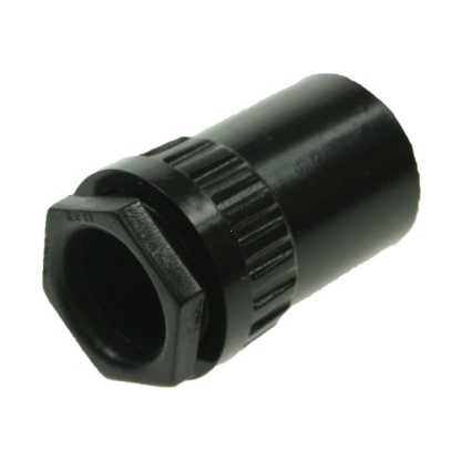Univolt 20mm Male Black Conduit Adaptor