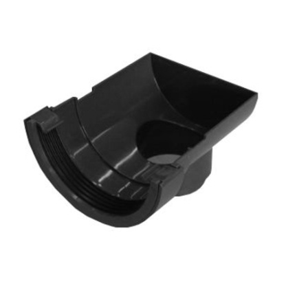 Wavin Osma RoundLine stopend outlet 112mm black
