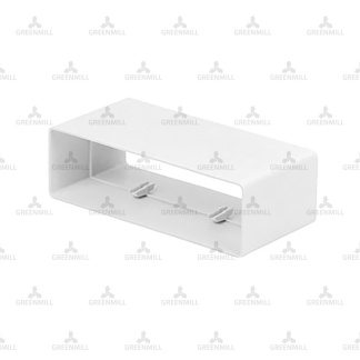 204 x 60mm Flat Plastic Channel Duct Connector