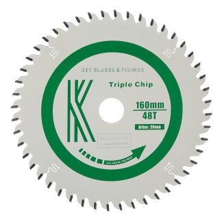 160 x 20 x 48T X 2.2mm Teflon Coated Blade