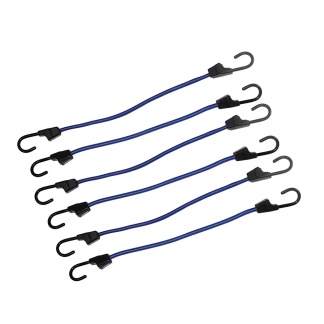 Silverline Bungee Cords 400mm 6pk