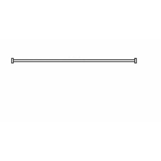 AKW straight Curtain Rail 1900 c/w fittings
