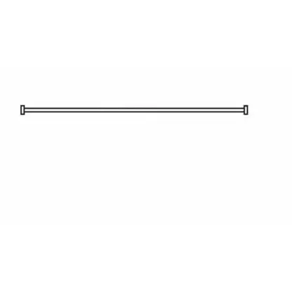 AKW straight Curtain Rail 1900 c/w fittings