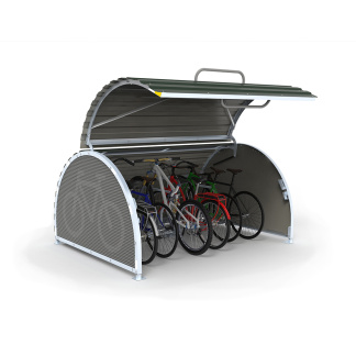 V4 Bikehangar 6 Space, Green, Non Managed