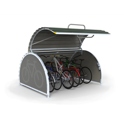 V4 Bikehangar 6 Space, Green, Non Managed