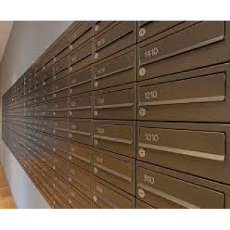 MODA | H-300-220 MODA Series Horizontal Collection Double Height Mailbox Front Entry Front Retrieval Manufactured From Galvanised Steel Configuration:  Single units as SLB MODA H-300-220 WM 1H