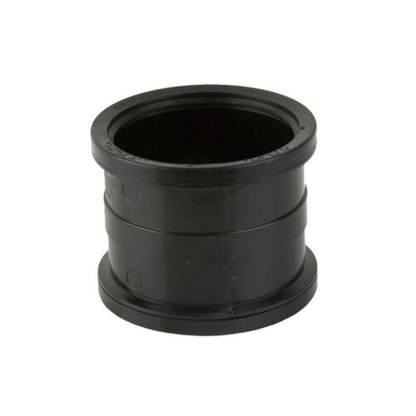 160mm Double Socket Coupling - Black