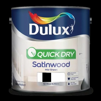 Black Satin Wood Quick Dry 5L