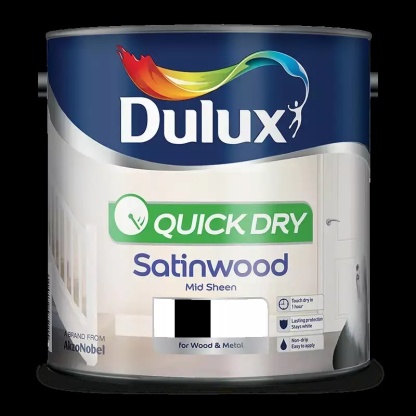 Black Satin Wood Quick Dry 5L
