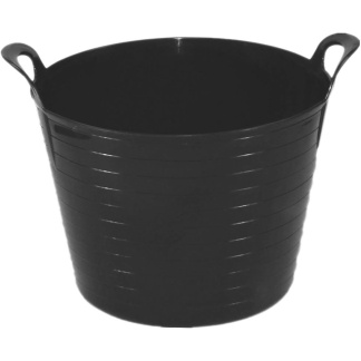 Amtech black eco-friendly flexi tub (42L capacity)