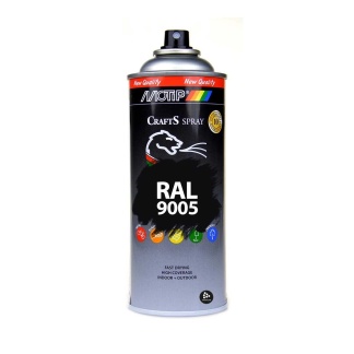 Black Spray Paint Aerosol RAL 9005 DEEP Matt