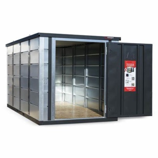 4M X 2M X 2M Formastore c/w 3 X shelves and ramp and Blokka bar plus 240 electrics