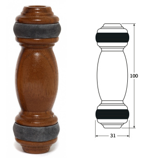 Walnut 100mm Cord Handles