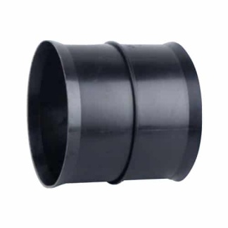 Black Twinwall Duct Coupler - 50mm