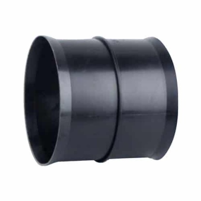Black Twinwall Duct Coupler - 50mm