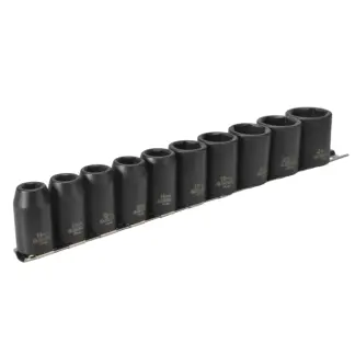 1/2in Drive 9121 Impact Socket Set, 10 Piece