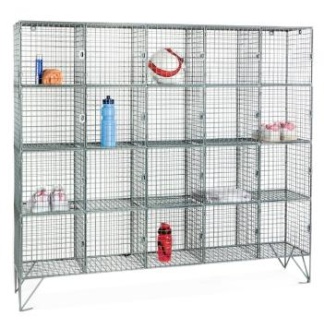 20 Person Cage Locker C/w Doors And Hasp/ Staple Galvanised