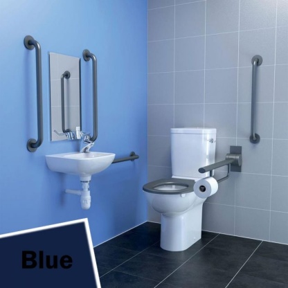 S0683LI Armitage shank doc M toilet pack with blue rails