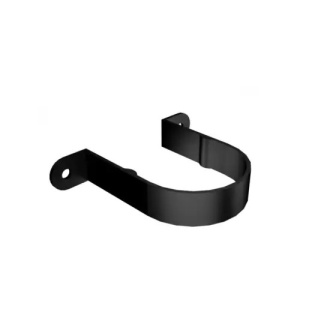 76mm Round Stand Off Pipe Clip 30mm PPC Black