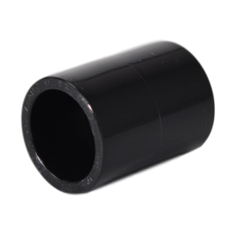 Straight Coupling 3/4" (21.5mm) black (pk 5)
