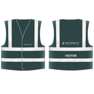 HOP001 (XL) Green Hi-vis Visitor