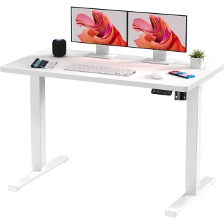 Electric Desk Frame - White
