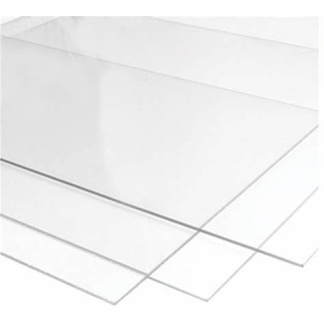 4mm Clear 1550mm x 500mm, 50mm Rad Corners Acrylic Sheet