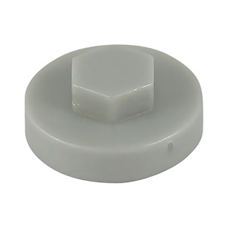 Hex Head Cover Caps - White 16mm