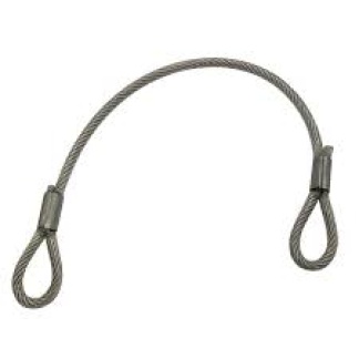 Stainless steel PVC Coated lanyard loop/loop