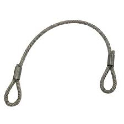 Stainless steel PVC Coated lanyard loop/loop