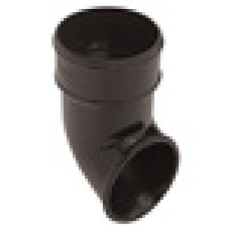 Round 68mm Gutter Shoe in Black
