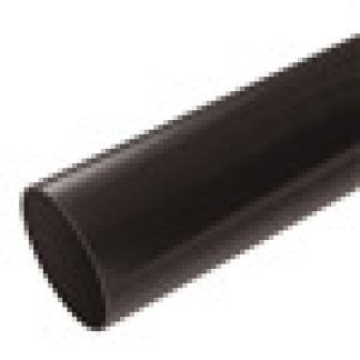 Round 68mm Gutter Downpipe 5.5m in Black