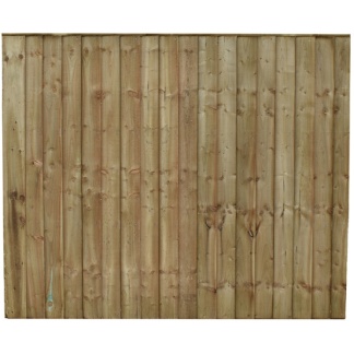 Weston Featheredge Fence Panel (Green Pressure Treated) - 1.83m x 1.5m