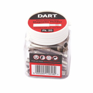 Dart Stainless Steel Magnetic Bit Holder Pk 20