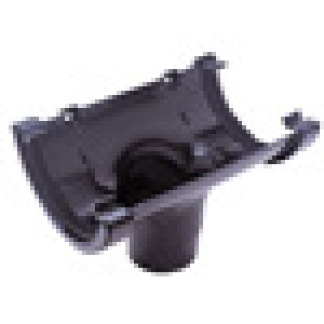 Half Round Running Outlet in Black