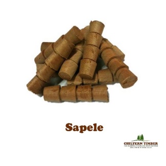 Sapele Wood pellets 12.7mm Box 100