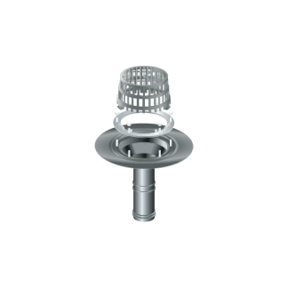 100mm Gulley Drain C/w Leaf Guard
