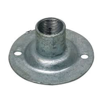 20mm Steel Conduit Dome Cover Pressed Galvanised Steel