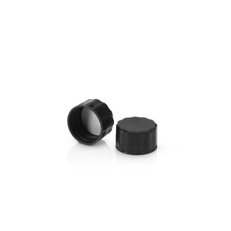 28/410 Black Wadded Screw Cap – Smooth