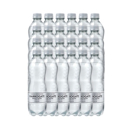 Harrogate Sparkling Spring Water 500ml Plastic Bottle (Pk 24)