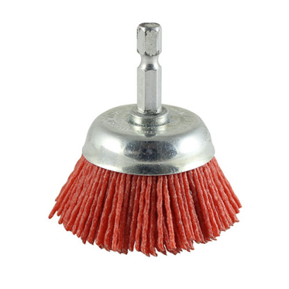 75mm - Drill Cup Brush - Nylon - Blister Pack of 1