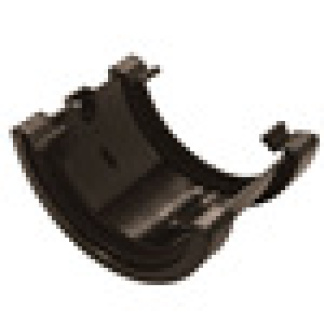 Half Round Union Bracket in Black